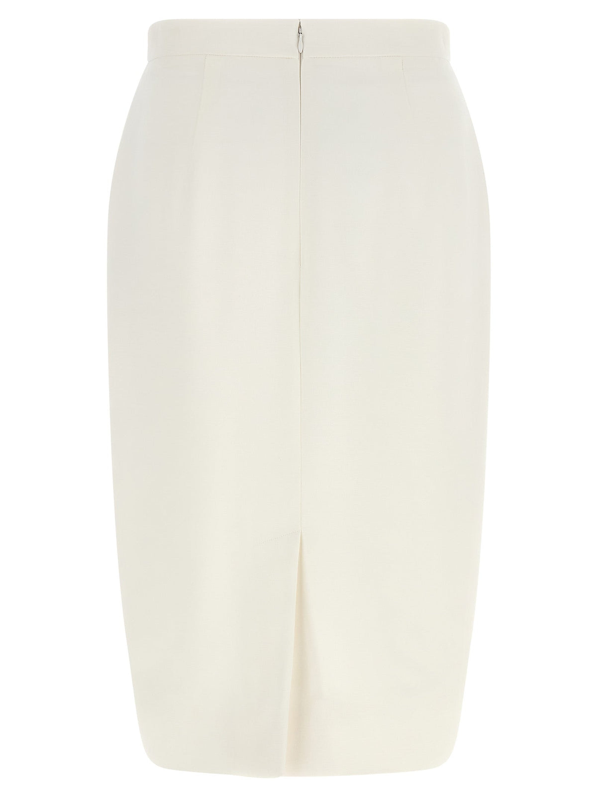 Stella McCartney White Polyester Midi Skirt
