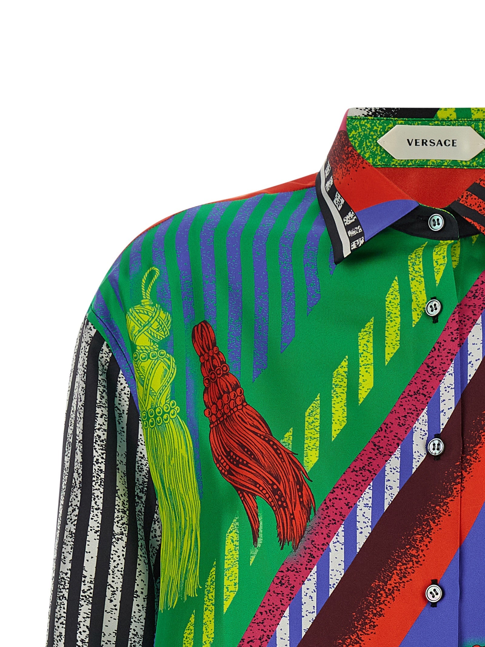 Versace Multicolor Silk Blouse