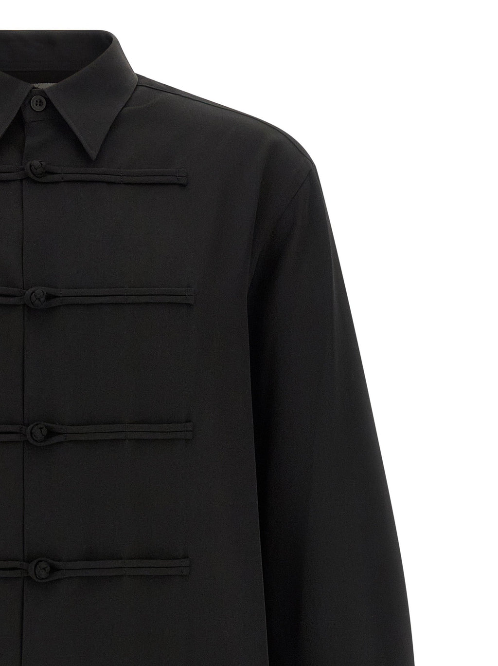 Yohji Yamamoto Black Wool Blouse