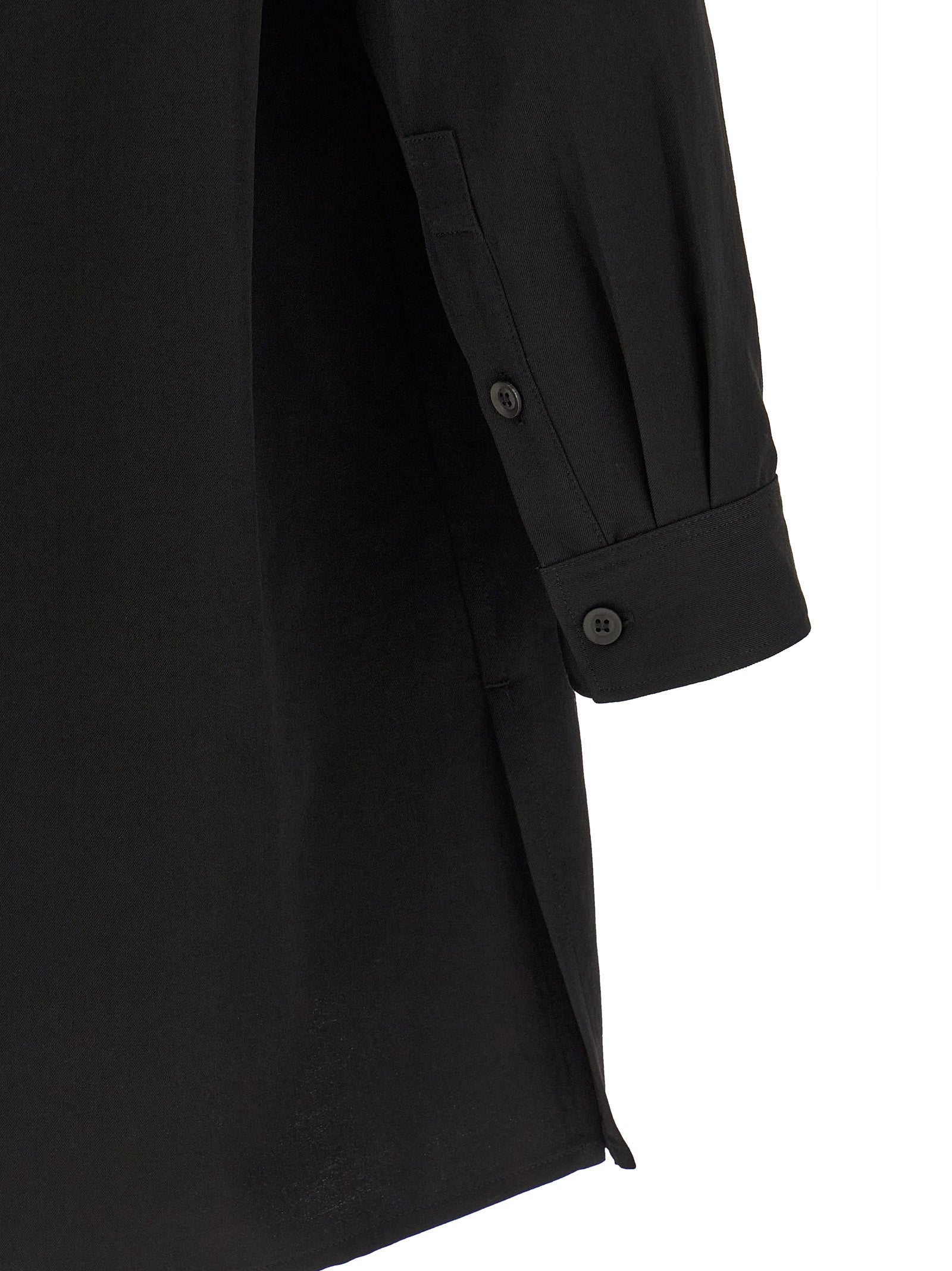 Yohji Yamamoto Black Wool Blouse