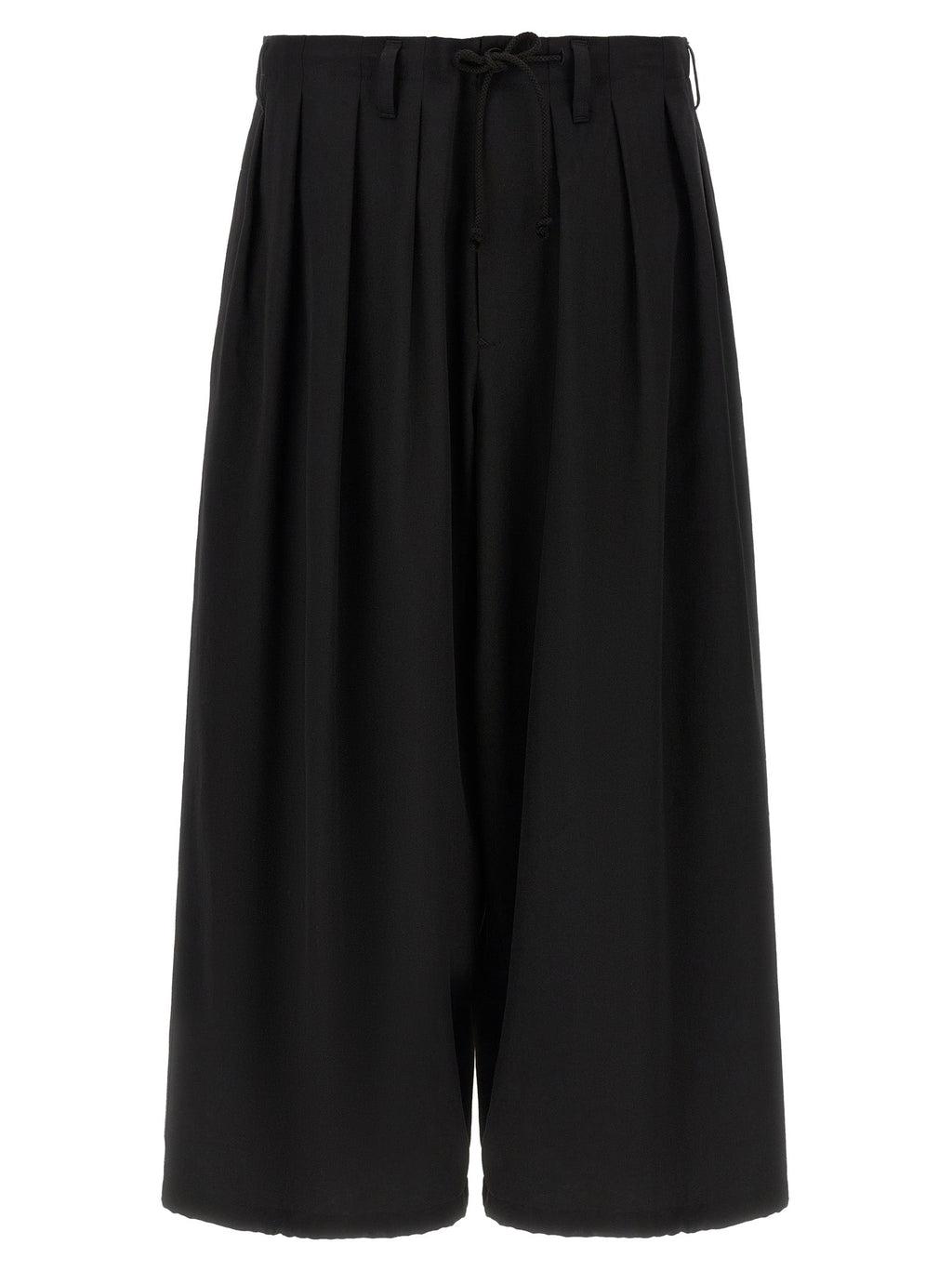 Yohji Yamamoto Black Wool Casual Pants