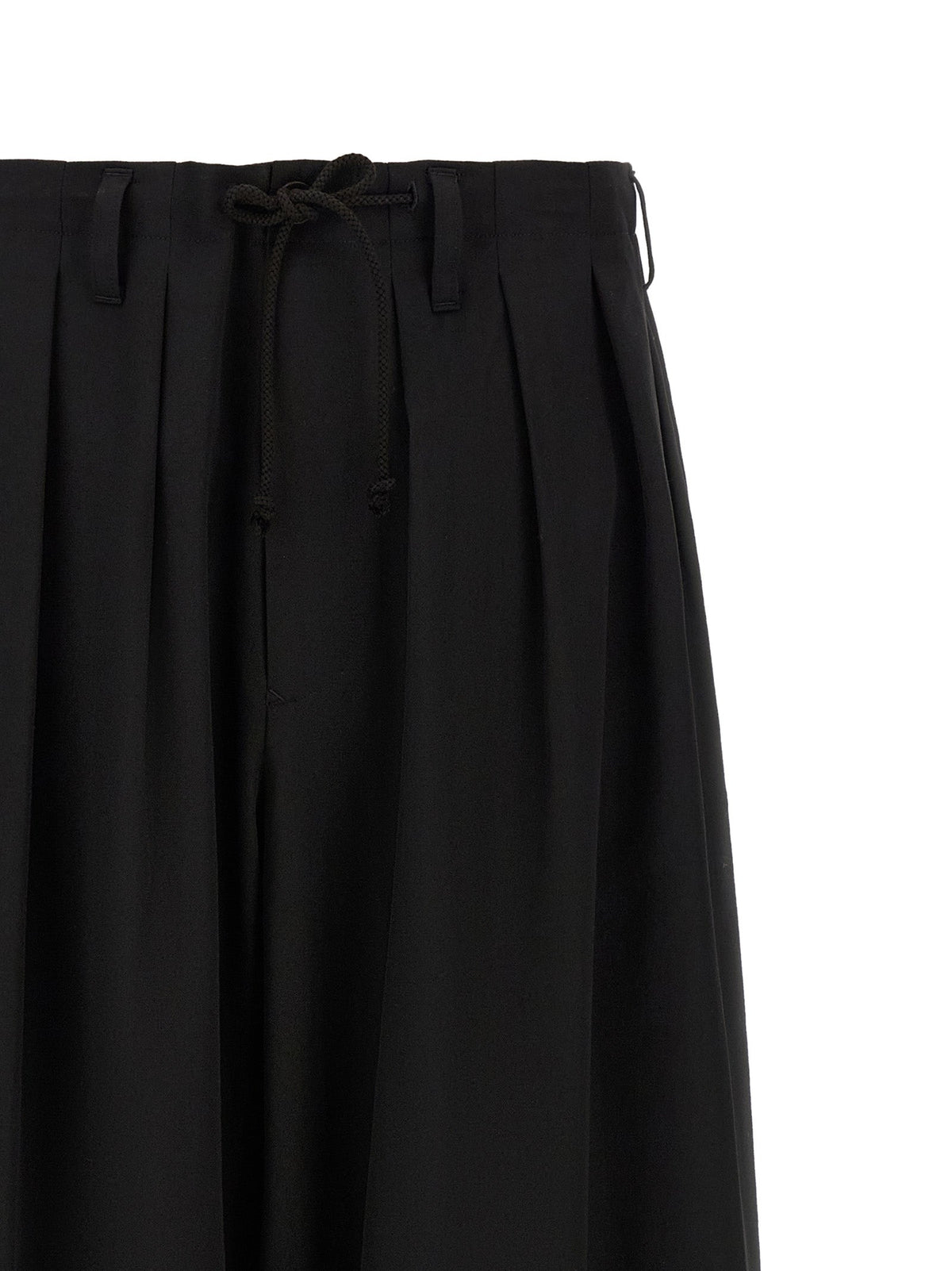 Yohji Yamamoto Black Wool Casual Pants
