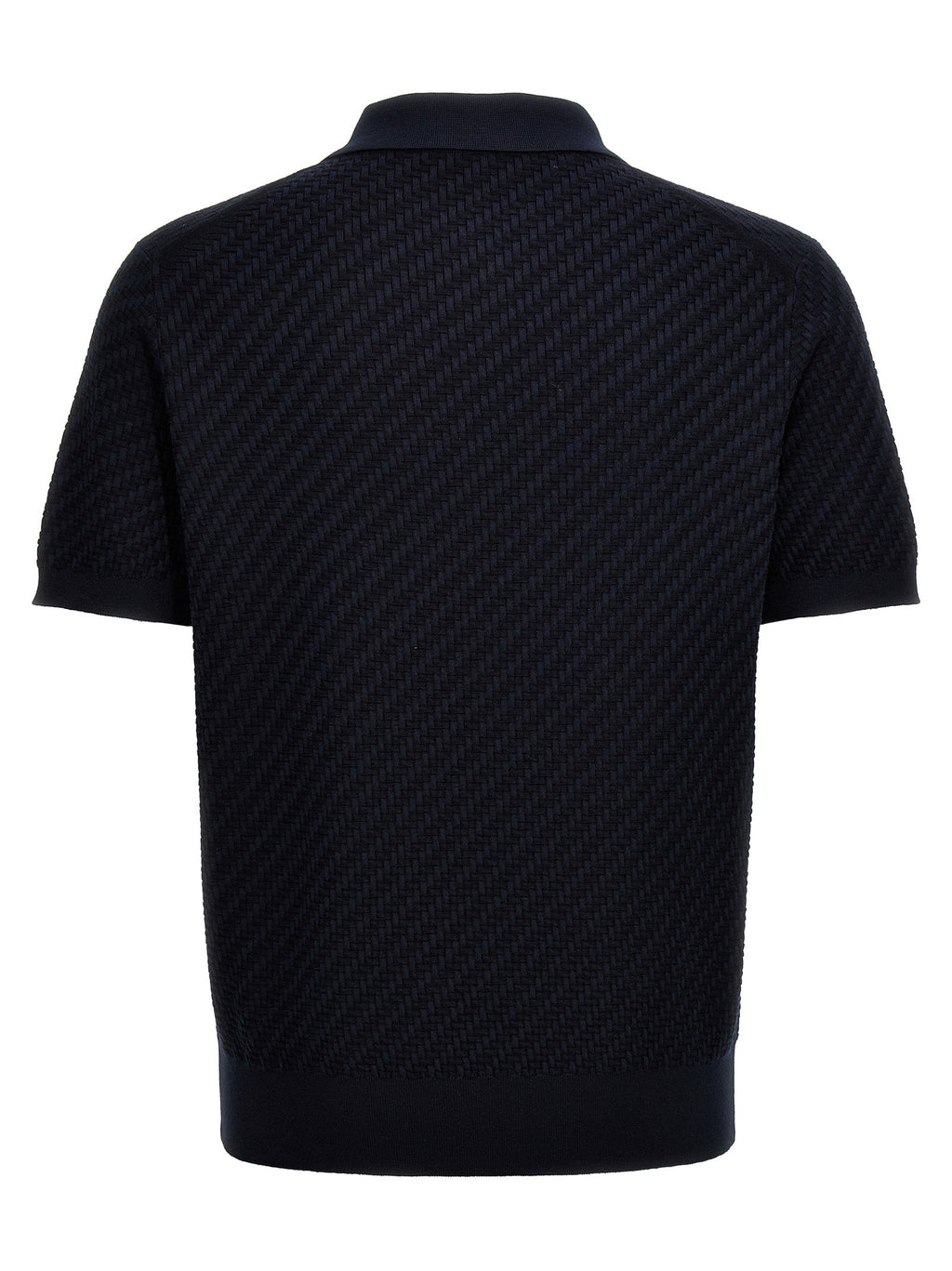 Brioni Blue Cotton Polo Shirt