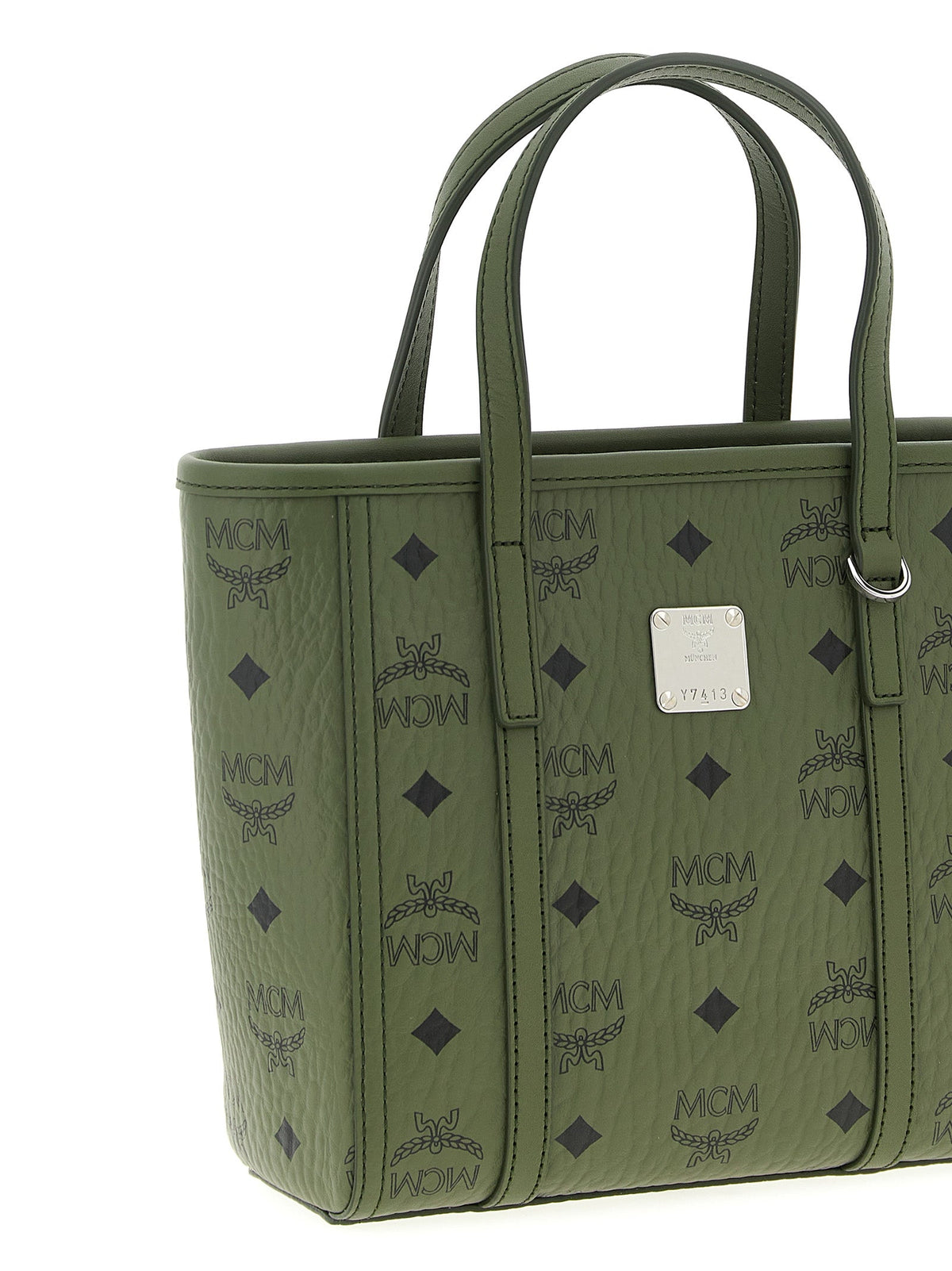 MCM Bicolor Polyethylene Tote Bag