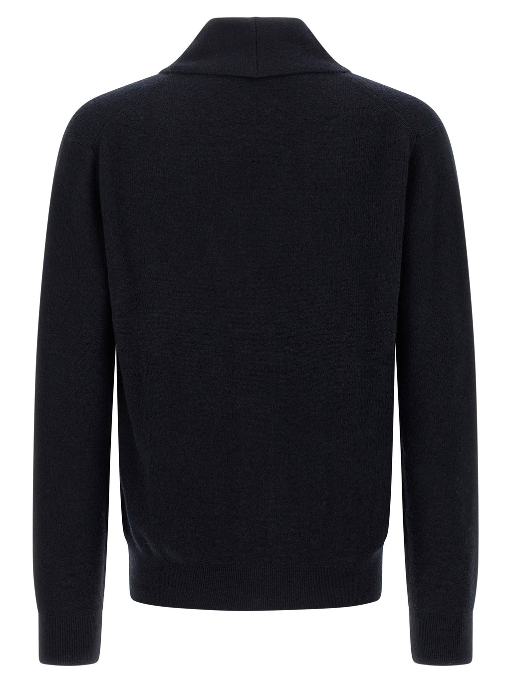 Brioni Blue Cashmere Cardigan