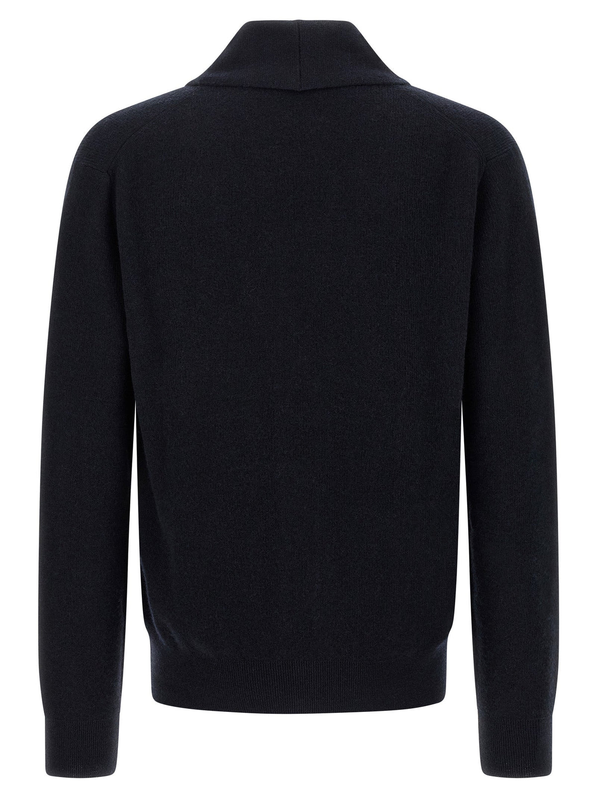 Brioni Blue Cashmere Cardigan