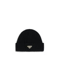 Prada Black Wool Oves Aries Beanie