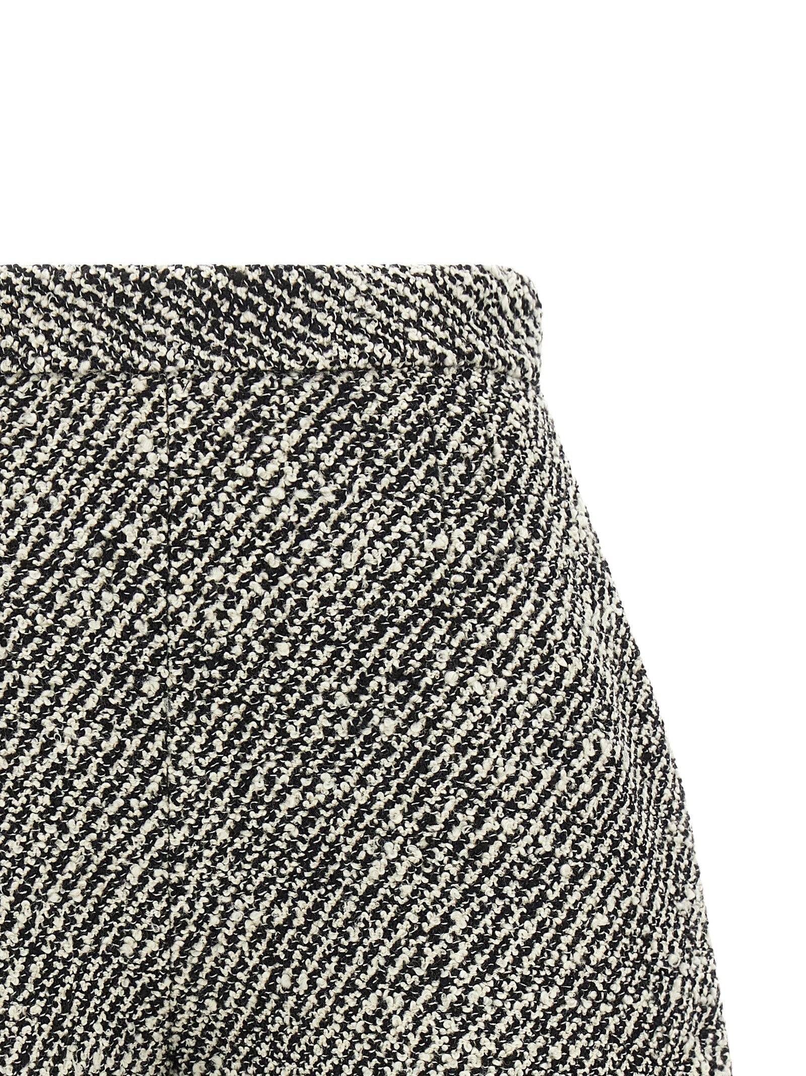 Versace Bicolor Virgin Wool Bermuda Shorts