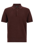 Brioni Purple Cotton Polo Shirt