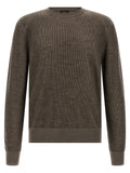 Brioni Brown Cashmere Cardigan