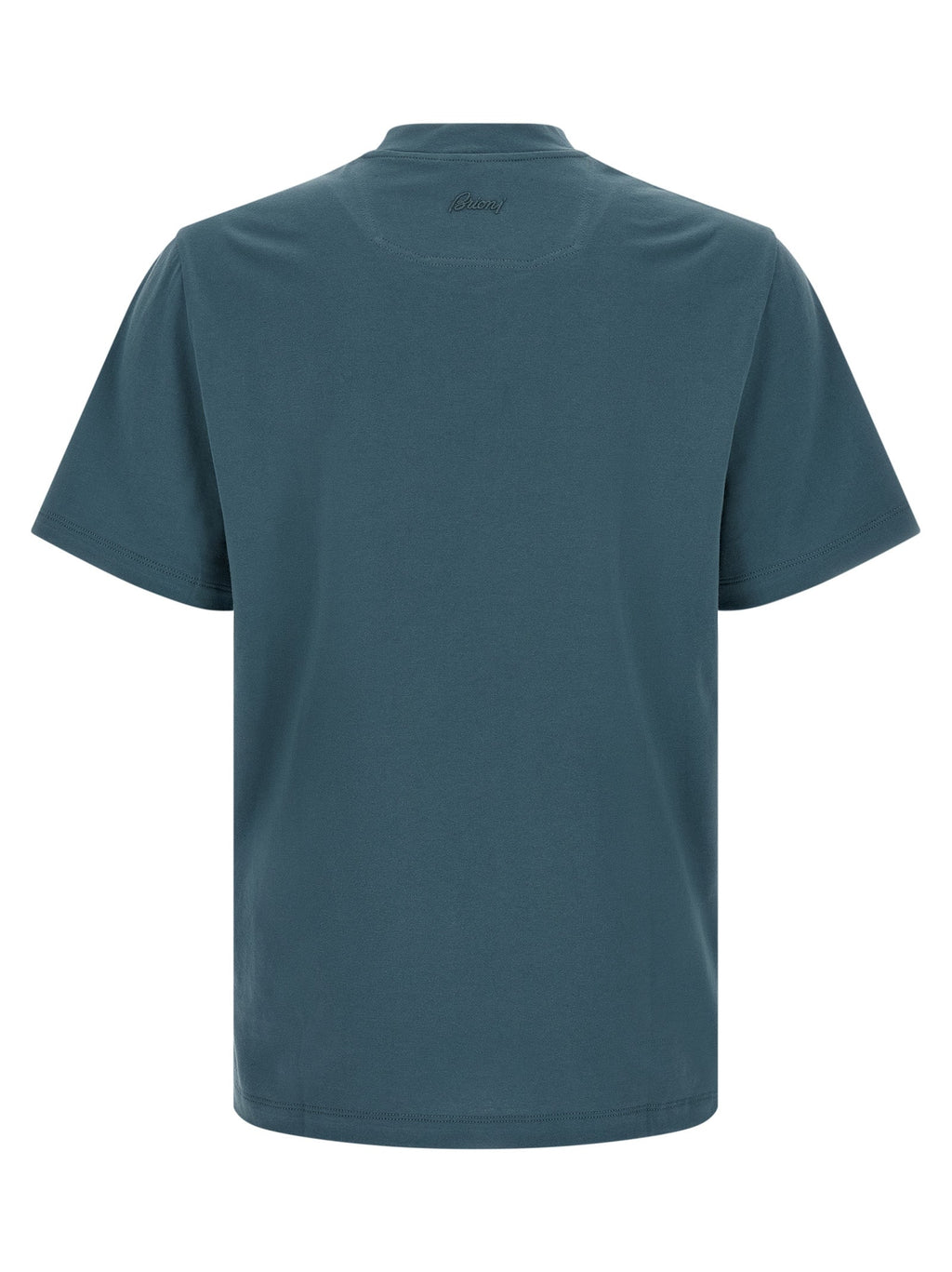 Brioni Blue Cotton T-Shirt