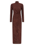 Stella McCartney Bordeaux Polyamide Long Dress