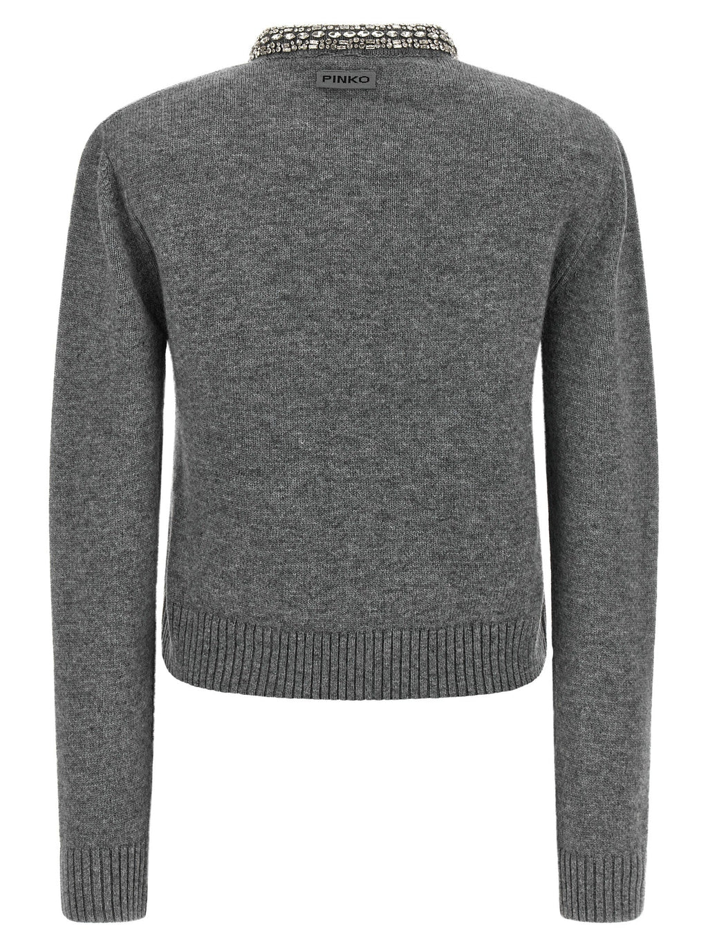 PINKO Gray Wool Cardigan
