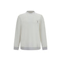 Brunello Cucinelli White Cotton Sweatshirt