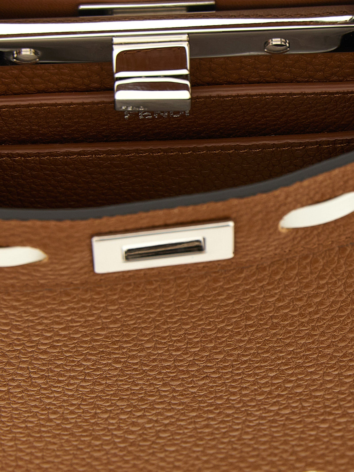 Fendi Brown Calfskin Handbag