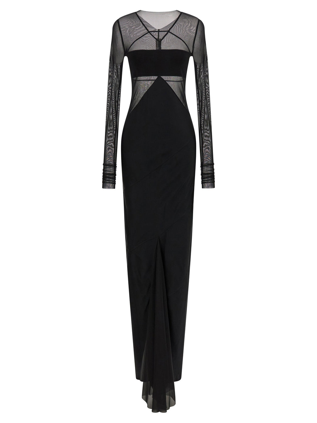 Rick Owens Black Nylon Long Dress
