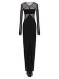 Rick Owens Black Nylon Long Dress