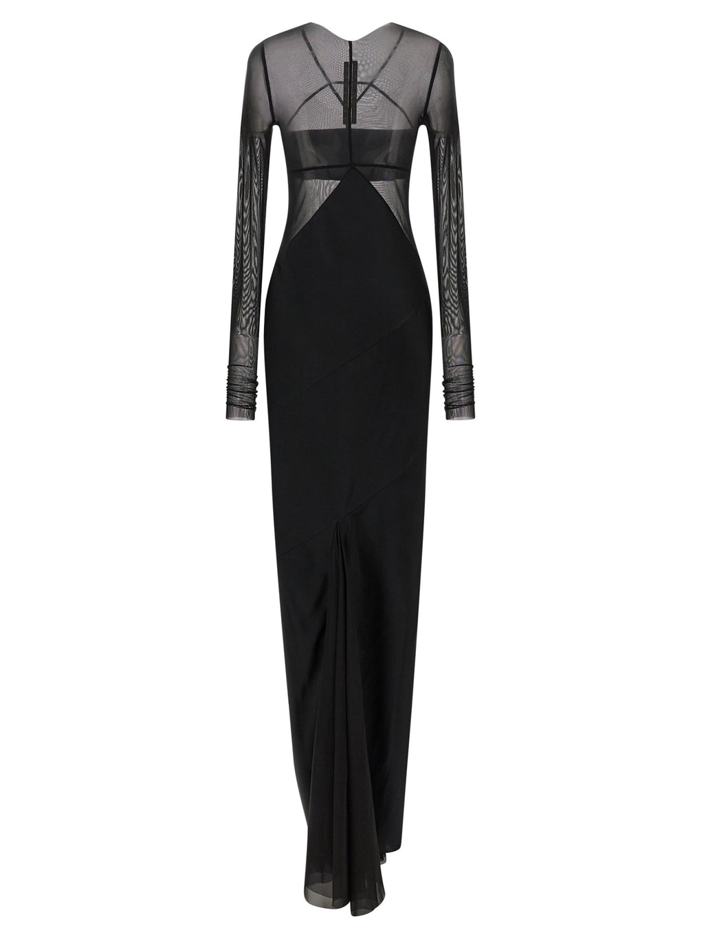 Rick Owens Black Nylon Long Dress