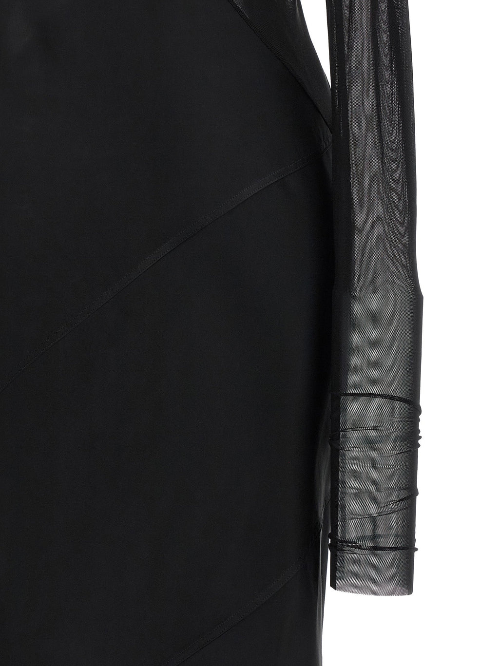 Rick Owens Black Nylon Long Dress