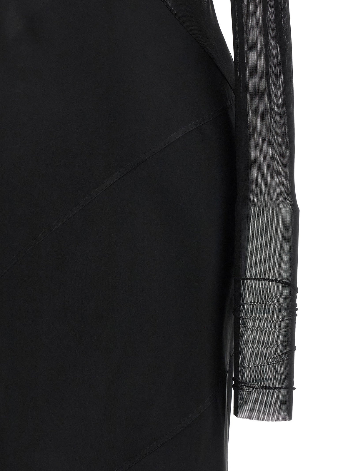 Rick Owens Black Nylon Long Dress