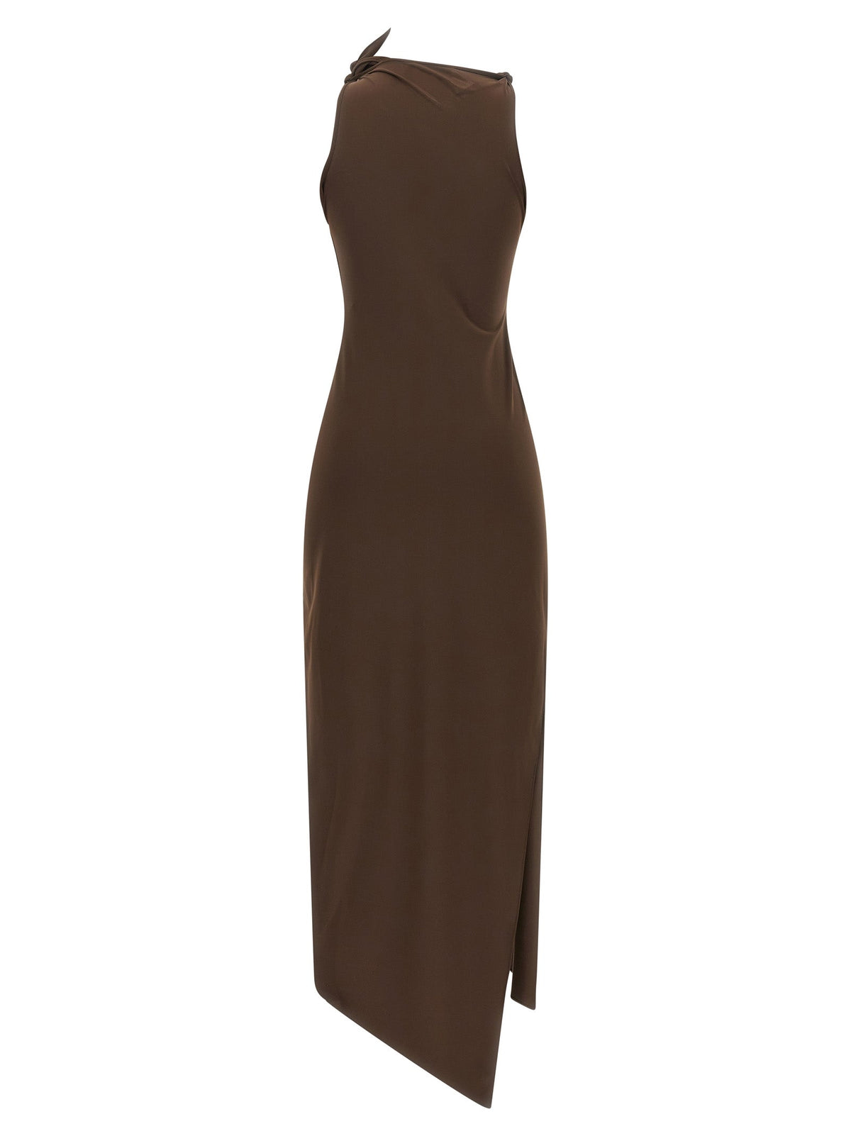 Coperni Brown Recycled Polyamide Long Dress