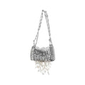 Rabanne Silver Stainless Steel Shoulder Bag
