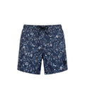 Blue Polyester Men Swim Short