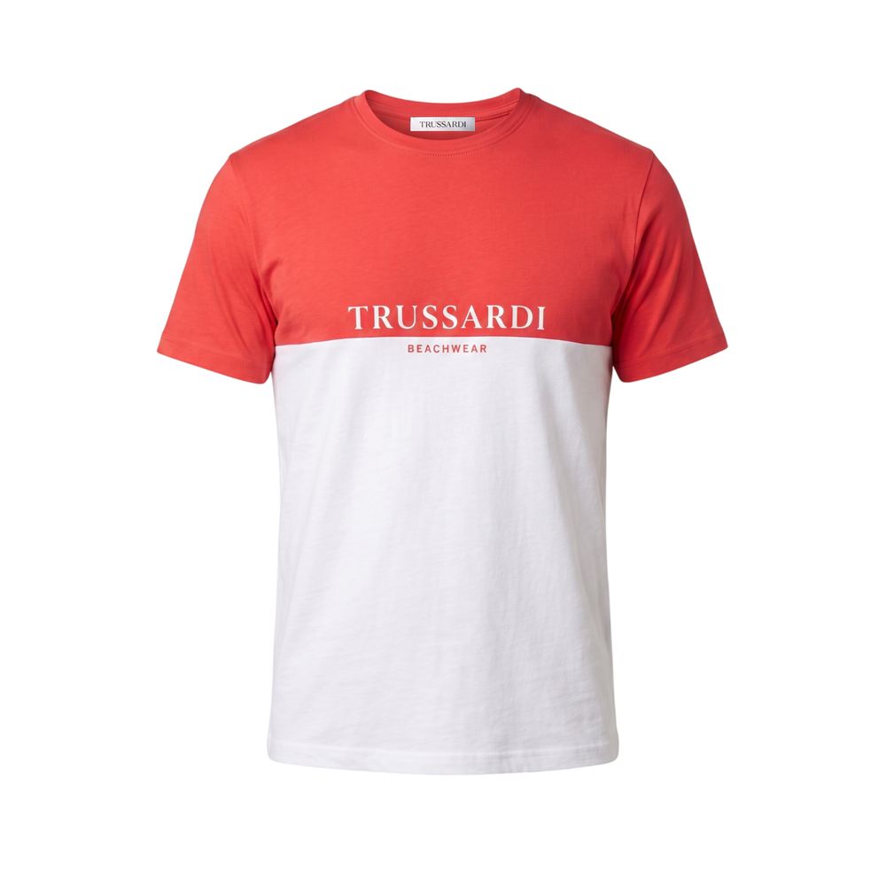 White Polyester Men T-Shirt