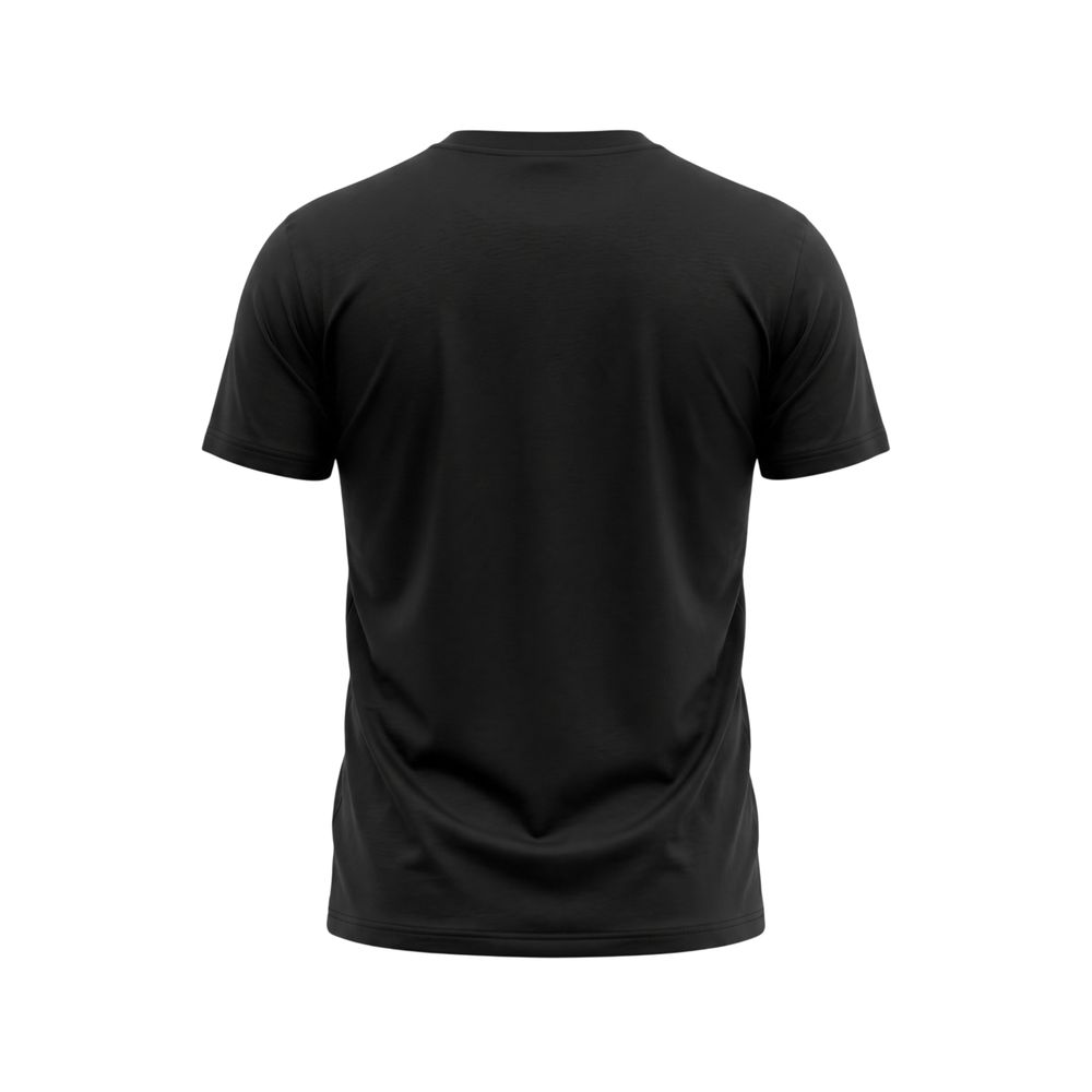 Black Cotton Men T-Shirt