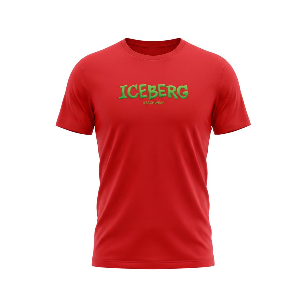 Red Cotton Men T-Shirt