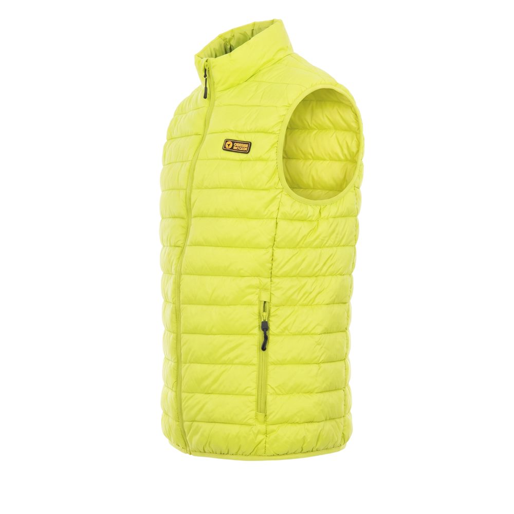 Yellow Polyester Men Jacket