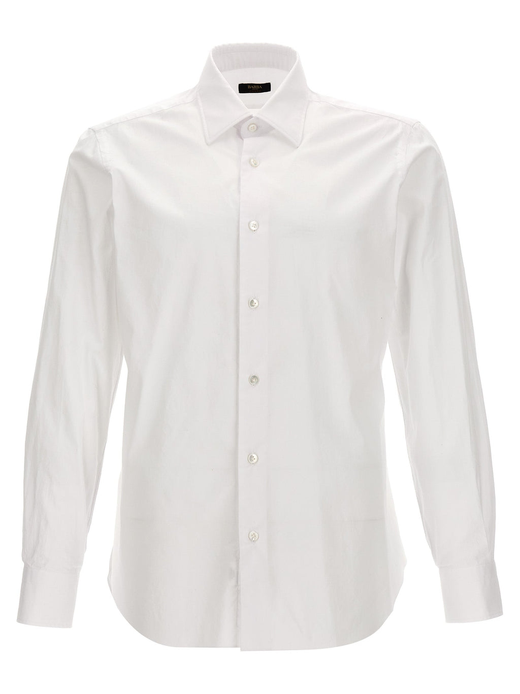 Barba Napoli White Cotton Blouse