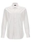 Barba Napoli White Cotton Blouse