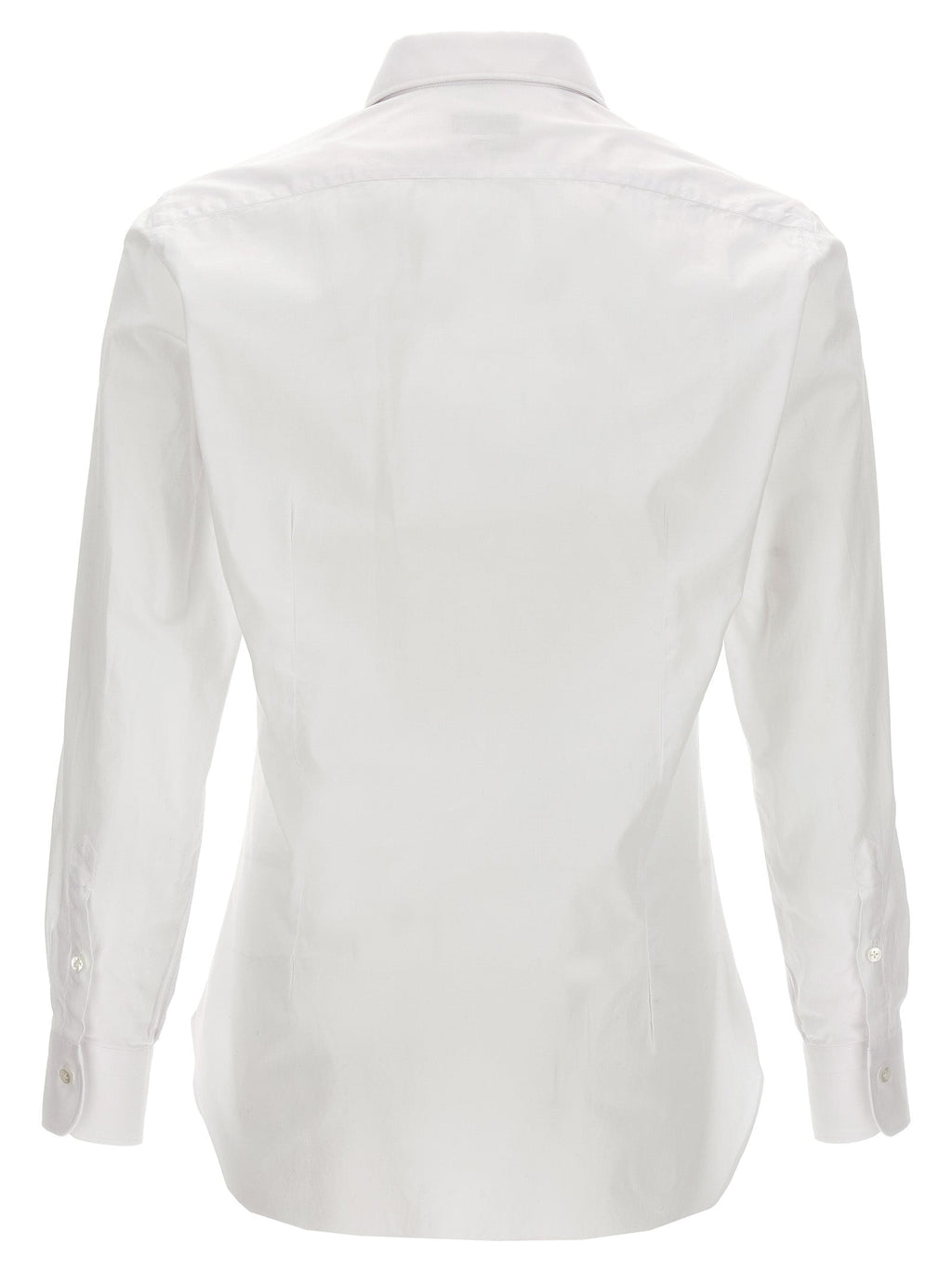 Barba Napoli White Cotton Blouse