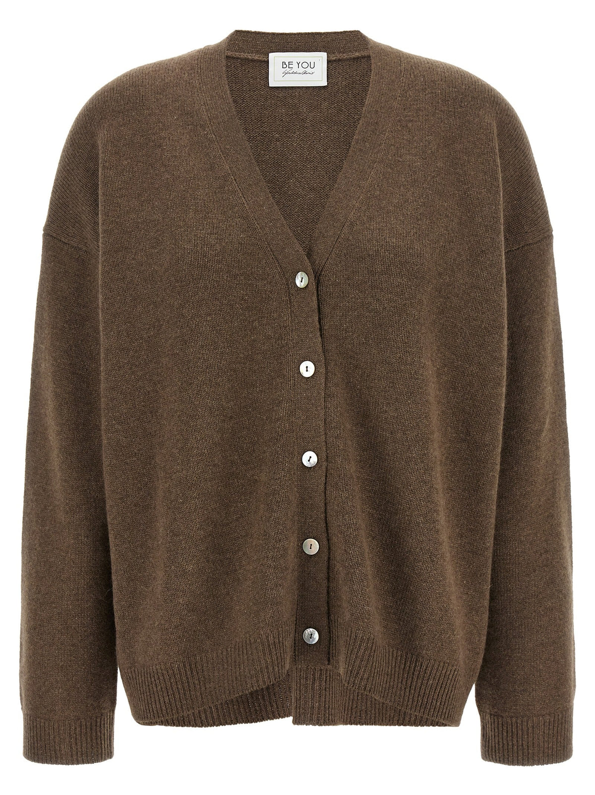 BE YOU Brown Cashmere Cardigan