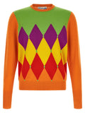 Ballantyne Orange Cashmere Cardigan