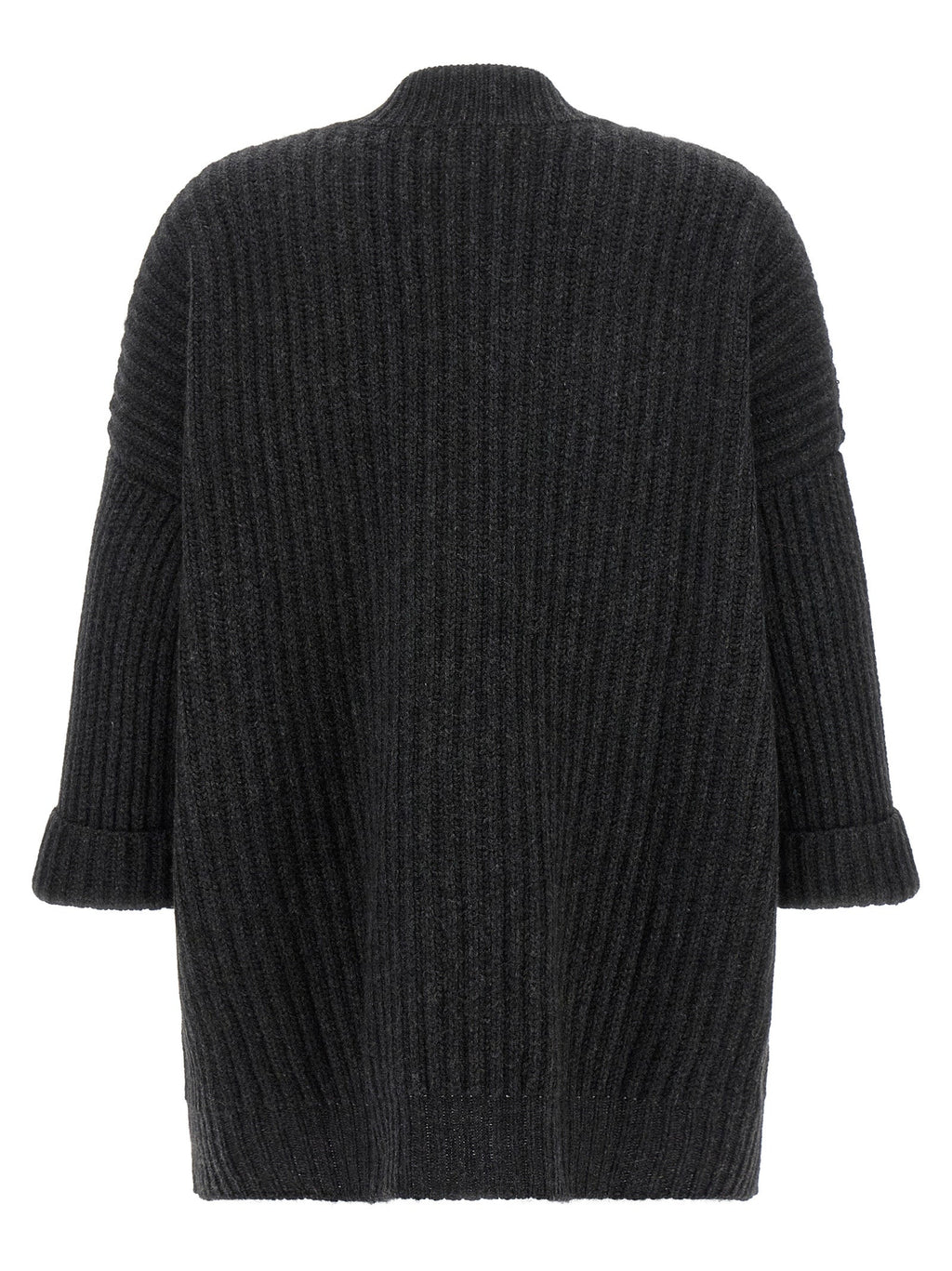 BE YOU Gray Cashmere Cardigan