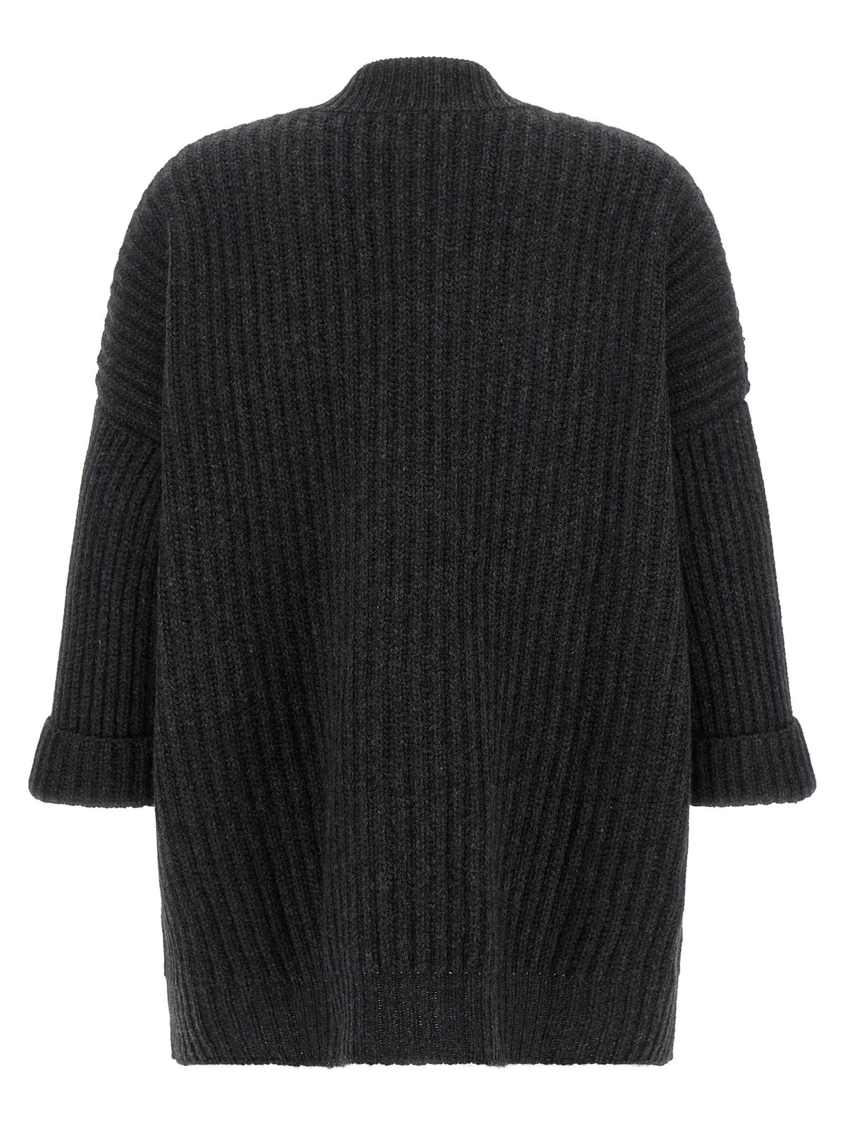 BE YOU Gray Cashmere Cardigan