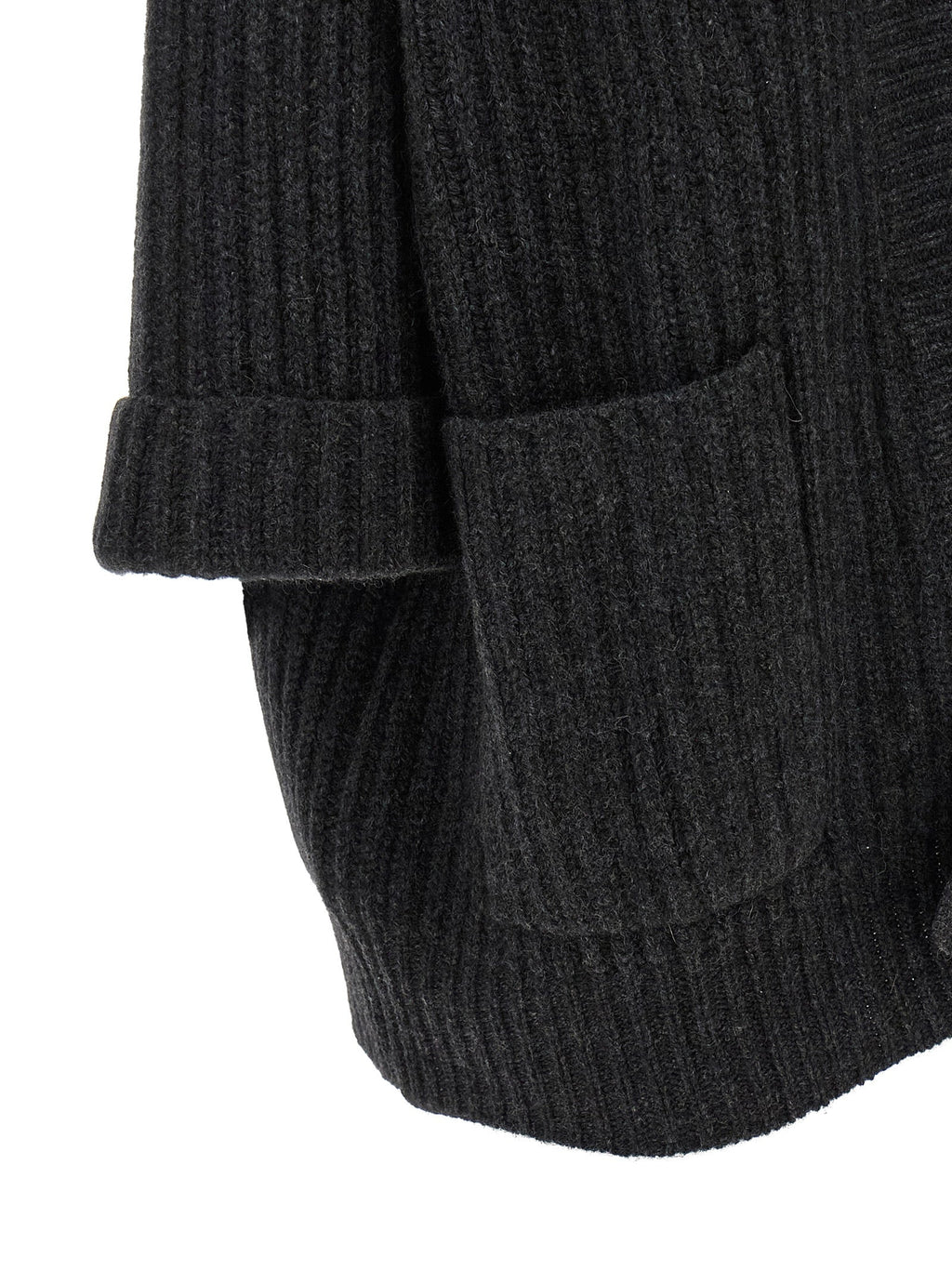 BE YOU Gray Cashmere Cardigan