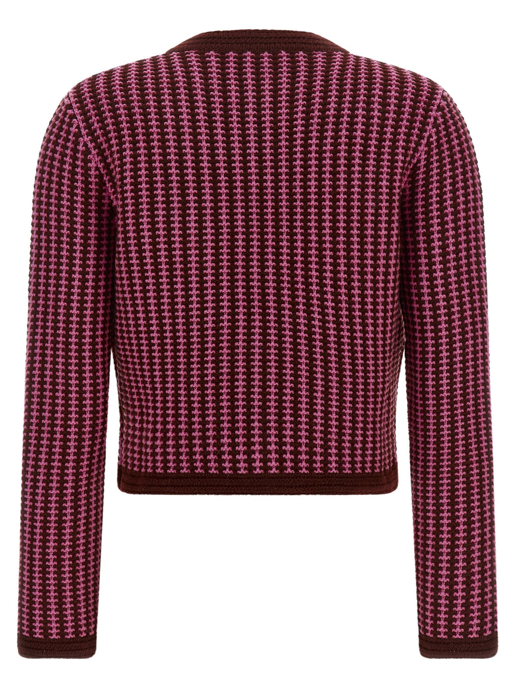 Versace Multicolor Virgin Wool Cardigan