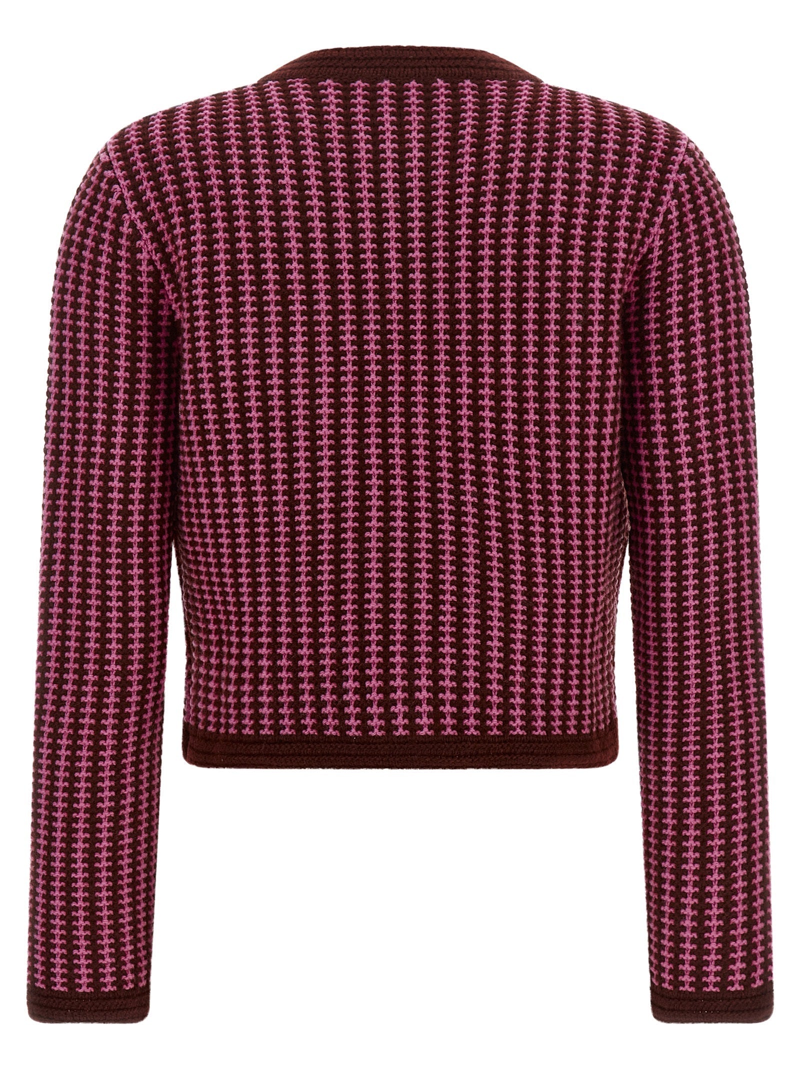 Versace Multicolor Virgin Wool Cardigan