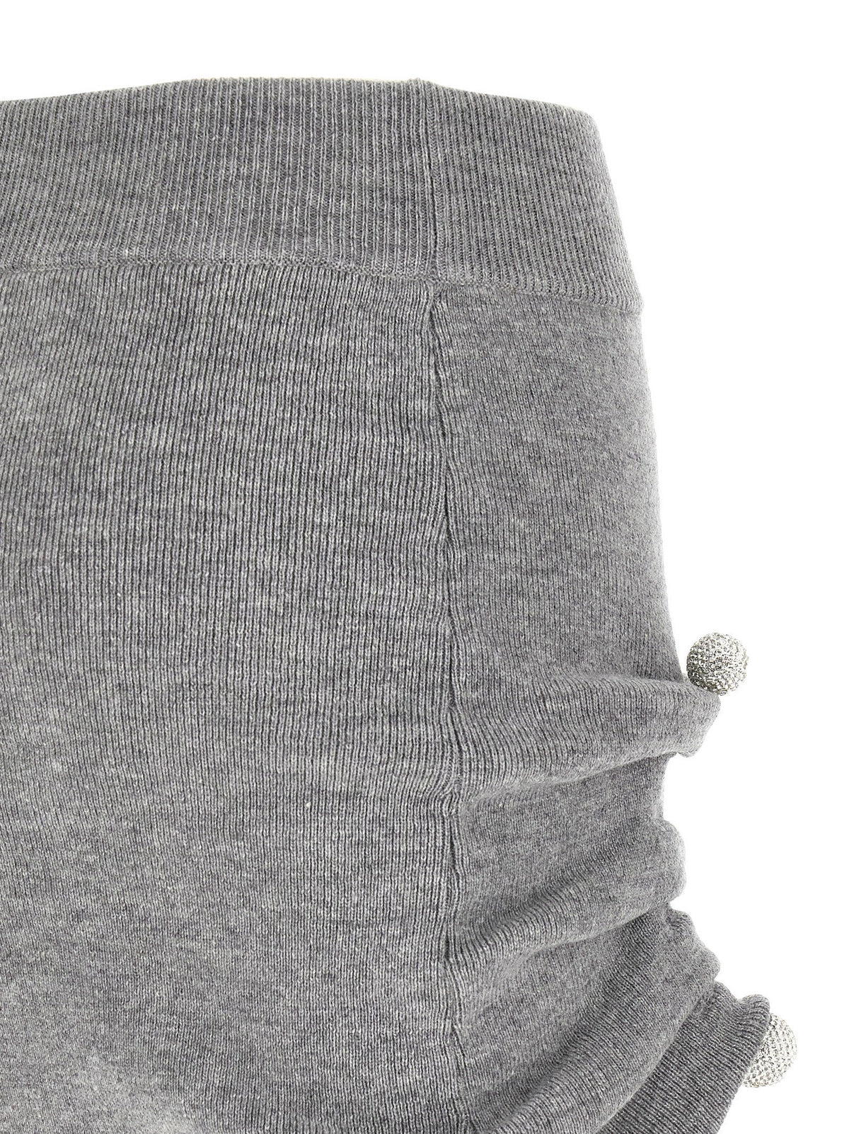 Giuseppe Di Morabito Gray Virgin Wool Long Skirt