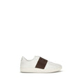 Valentino Garavani White Calf Leather Bos Taurus Low Top Sneakers