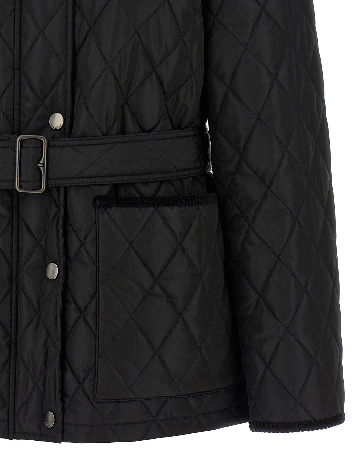 Burberry Black Polyamide Full-Length Jacket