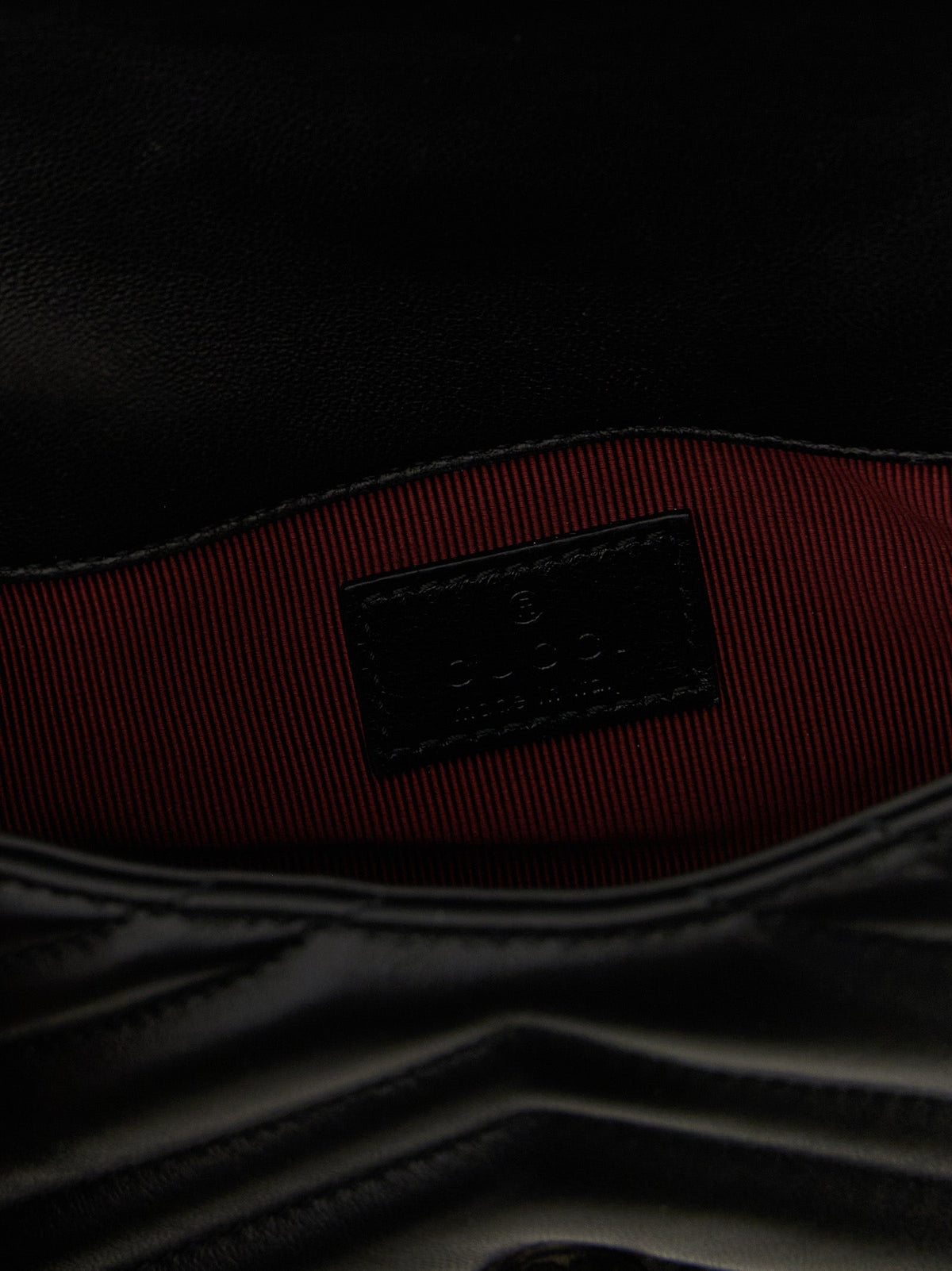 Gucci Black Lamb Leather Shoulder Bag