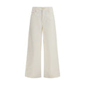 'S Max Mara White Cotton Casual Pants