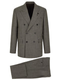 Lardini Gray Virgin Wool Two-Piece Suit