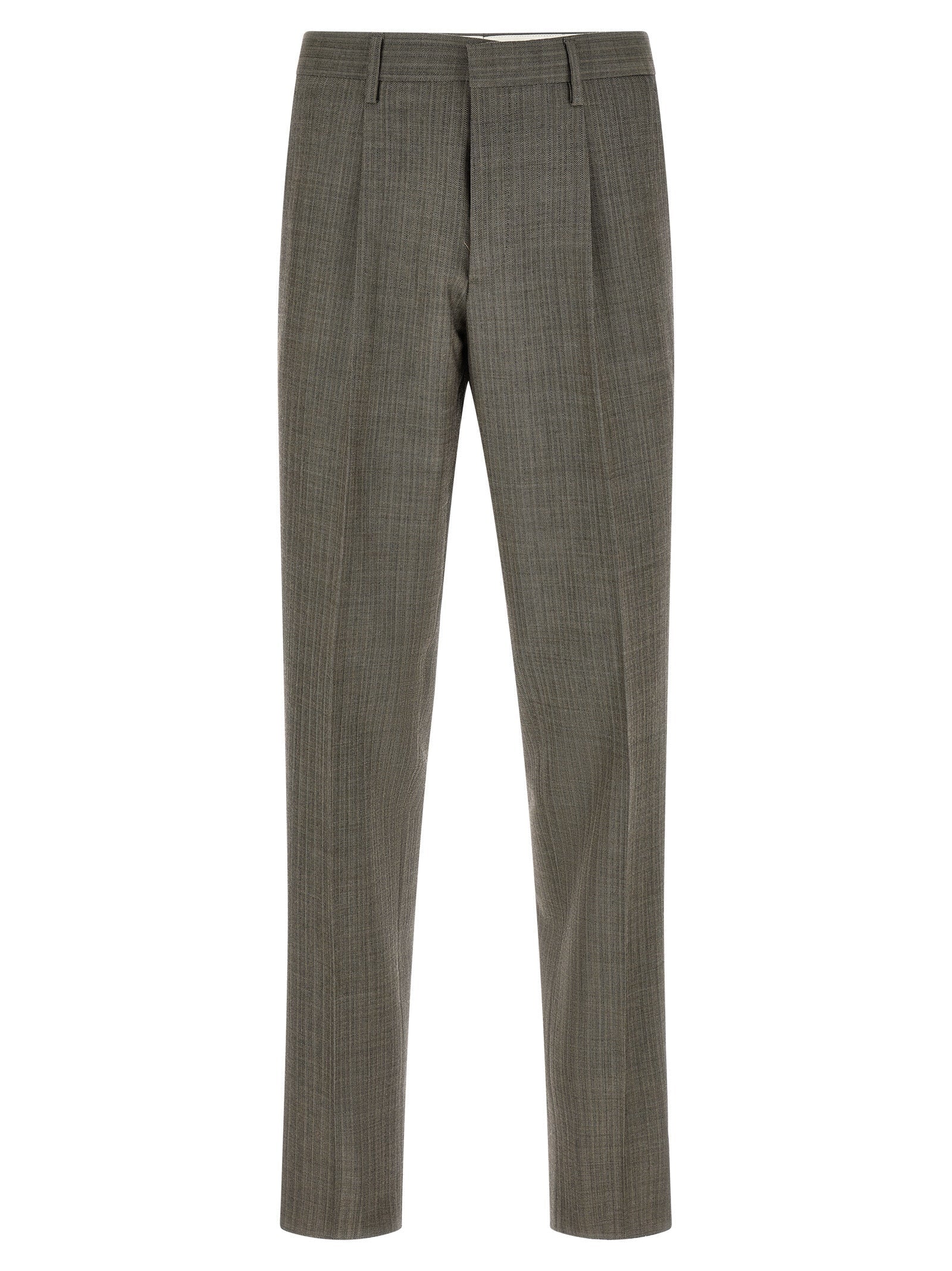 Lardini Gray Virgin Wool Two-Piece Suit