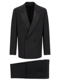 Lardini Black Virgin Wool Tuxedo