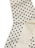Dolce & Gabbana Off White Cotton Polka Dot Mid Calf Accessory Socks
